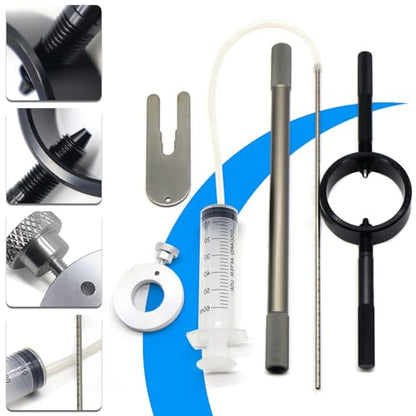 Motorcycle Fork Service Tool Kit, Fork Oil Level Tool, Fork Spring Compressor and Damper Rod Bleed Tool