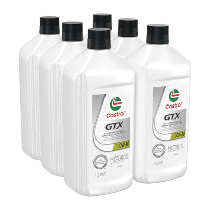 Castrol GTX 10W-30 Conventional Motor Oil, 1 Quart, Pack of 6 - size: 1 Quart, Pack of 6