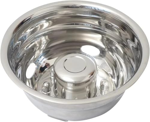 17'' Stainless Steel Dual Wheel Simulators Rim Covers Compatible with 2005-2025 Ford F350 8 Lug Bolt On Design 4pcs Set with Installation Tool Kit for Dually Truck Wheels