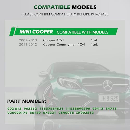 CDWTPS 902-812 Engine Coolant Thermostat Housing Assembly fit for MINI - size: 902-812