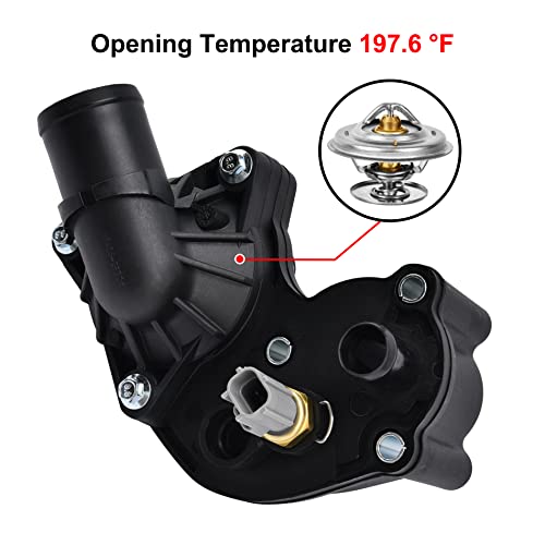 EVIL ENERGY Thermostat Housing Kit Assembly, 2L2Z8592AA, Compatible with 2002-2010 Explorer Sport & Mercury Mountaineer V6 4.0L