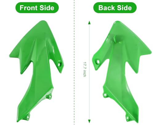 Plastics Fender Kit with Black Seat for Honda CRF50 XR50 Chinese 50cc 70cc 90cc Dirt Pit Bike (Green) - color: Green