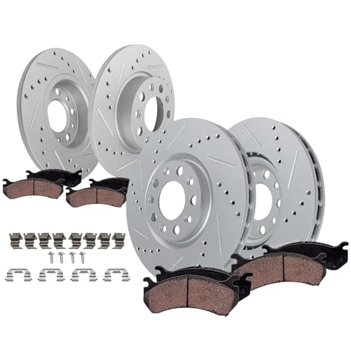 Detroit Axle - 8pc Brake Kit for Jeep 2015-2022 Renegade 2016-2020 500X - size: 8PR53084/KIT