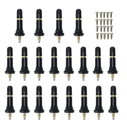 BLACKHORSE-RACING 20PCS TPMS Rubber Snap-in Tire Pressure Sensor Valve Stem - size: TPMS-20pcs