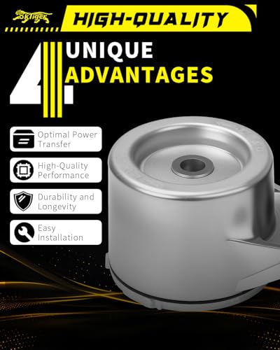 Oktiger 38108 Belt Tensioner Assembly with Pulley Fit for Chevy C1500/C2500/C3500 1988-1995, Astro 1987-1989, Blazer 1989-1994, Tahoe 1995, for GMC Yukon, V1500/V2500 Suburban, Typhoon, 4.3L/5.0L/5.7L - size: 38108