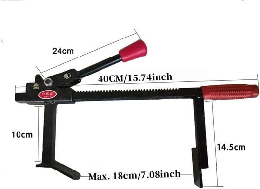 Manual Tire Spreader,Manual Tire Expander,High HardMetal High Hardness Heat Treatment Portable Tire Changer Tool Automotive Truck Tire Repair Kit Tools (Black 15.7inch New) - size: Black 15.7inch New