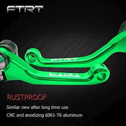 Pivot Dirt Bike Brake Clutch Levers Compatible with KLX140 2008-2021, KLX140L 2008-2020, KLX140G 2017-2020, KLX140R KLX140RF 2021; Green - color: Green, size: KLX140/KLX140L/KLX140G/KLX140R/KLX140RF