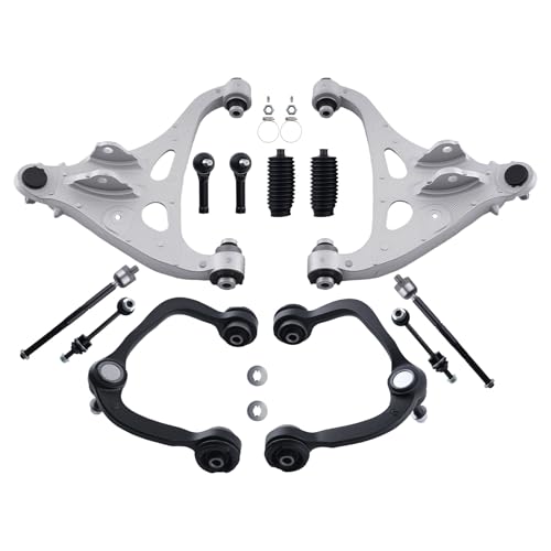 maXpeedingrods 12Pcs Front Upper Lower Control Arms for Ford F-150 2005 4WD, K80306 K80403 Suspension Kit with Sway Bar Link Outer Inner Tie Rods Boots - size: 12PCS