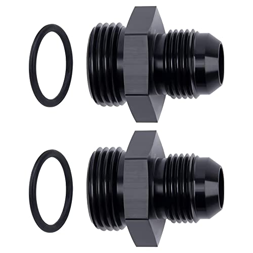 EVIL ENERGY 10AN Flare to AN12 ORB Male O-Ring 2PCS Fitting Adapter - size: 12AN ORB to 10AN