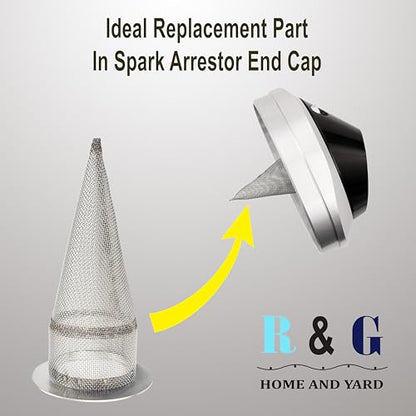 1 PC-Cone-Type Stainless Steel Spark Arrestor Screen 1.625”
