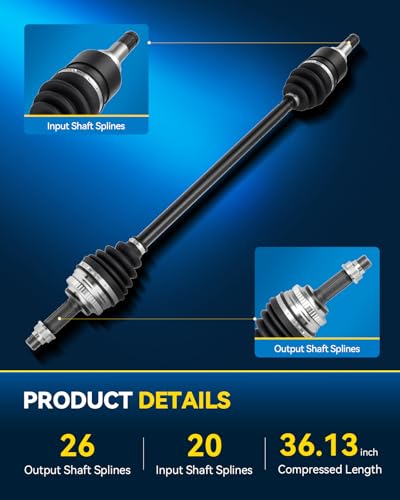 PHILTOP CV Axle Shaft Assembly Front Right for 2004-2009 Prius - size: 66-5267