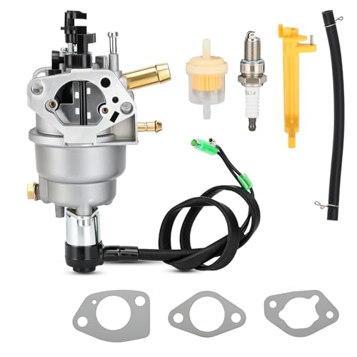 375715509 Dual Tri-Fuel Generator Carburetor Kit with Gaskets Spark Plug