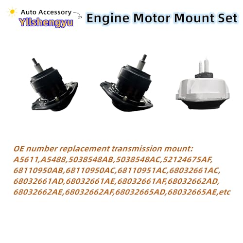 Engine Motor Mount Kit for 2011-2022 Durango / Grand Cherokee - size: 2011-2022 Dodge Durango 3.6L/5.7L RWD
