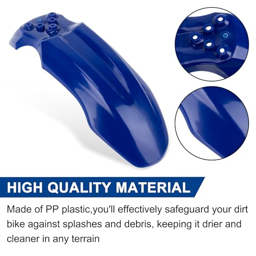 PSLER Front Mud Guard for Tuttio Soleil 01, Yozma IN10 Dirtbikes, Blue - color: Blue