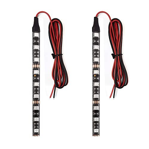 Universal DC 12V 2pc 5.9in Motorcycle LED Turn Signal Light Amber LED Strip Light Bar for Motorcycle Car Scooter ATV UTV Golf cart Front Rear Turning Indicator Lights Blinker Tail Light - size: 2x 9LED Amber Light Bar