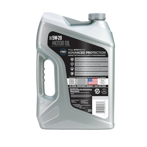 Valvoline Advanced Full Synthetic SAE 5W-20 Motor Oil 5 QT - size: 5 QT, style: Advanced Protection