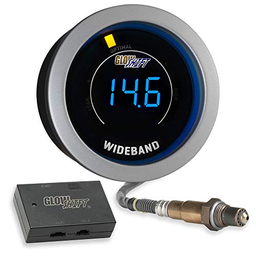 GlowShift Tinted Series Digital Wideband Air Fuel Gauge Kit, 2-1/16" 52mm