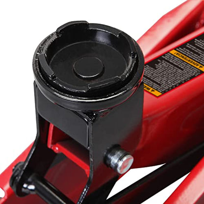 Big RED 1.5 Ton Hydraulic Trolley Service/Floor Jack with Blow Mold Case - size: 1.5 Ton (3,000 lb) with case, style: Steel