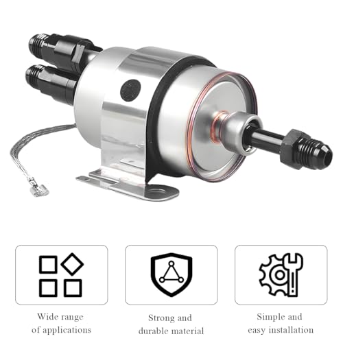 DXNQ Fuel Line Fitting, 6AN Male to 3/8" SAE Quick Disconnect Male Push On EFI Fuel Hose Line Fitting Adapter, Straight Aluminum Sealed EFI Push Lock Adaptor for Fuel Rail Hose (AN6-3/8) - color: AN6-3/8