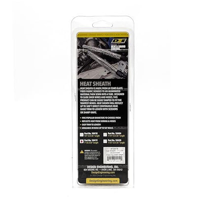 Design Engineering Heat Sheath Aluminized Sleeving – 1" I.D. x 3 ft - size: 1" I.D.