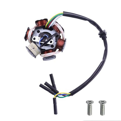 PRO BAT 6 Coil Pole Magneto Flywheel Stator - size: 6 Coils 5 Wires Stator Magneto with Detached Plug