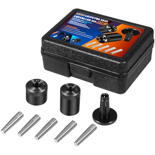 34720 Injector Seal Installer Kit 8Pcs Fits for Ford GM and Subaru Engines etc. Precision Fuel Injector Seal Installation Tool