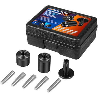 34720 Injector Seal Installer Kit 8Pcs Fits for Ford GM and Subaru Engines etc. Precision Fuel Injector Seal Installation Tool