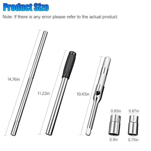 23" Extended Lug Wrench, 4 Way Automotive Wheel Lug Wrench - size: Extendable