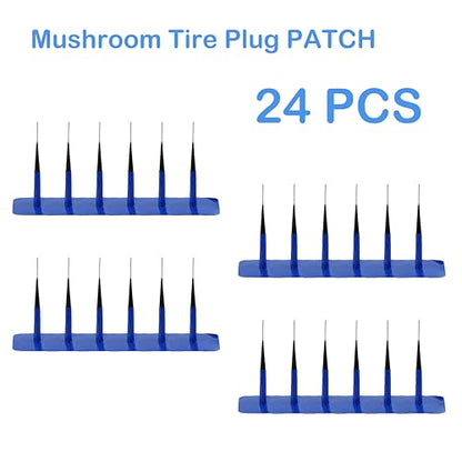 TP-112W Combination Repair Unit, Tire Repair Patch Plug 1/2" x 3 1/8" Wrapped stem 24 pcs