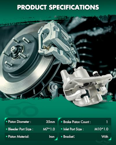 SCITOO - Rear Right Brake Caliper Assembly For Lexus,For Toyota - size: Rear Passenger[19B2610]