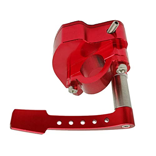 22mm 7/8" BILLET THUMB THROTTLE ASSEMBLY FOR YAMAHA BANSHEE YFZ RAPTOR 350 660 700 YFZ350 Blaster Banshee YFZ450 Warrior (red)