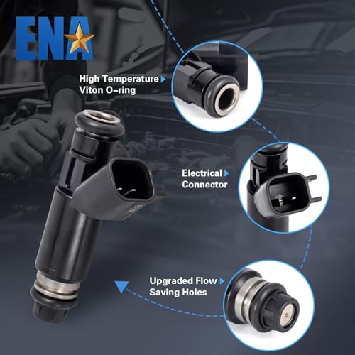 ENA Fuel Injector for FJ502 12580426 832-12114 25326903 Set of 8 Compatible with Chevrolet GMC Avalanche Express Silverado Suburban 1500 Tahoe Sierra Yukon XL V8 5.3L 2002 2003 2004 2005 2006 2007