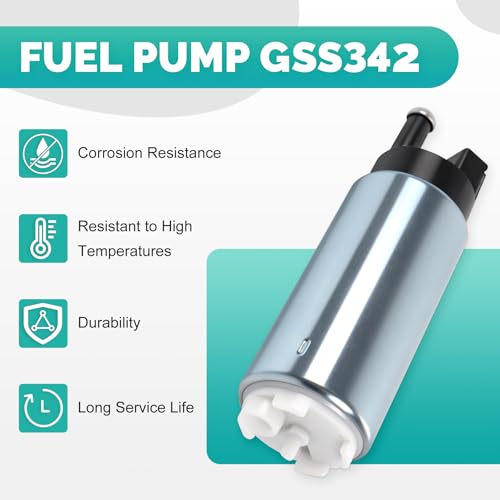 Electric Fuel Pump GSS342 255LPH High Flow High Pressure Universal