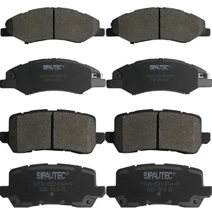 SIPAUTEC-8pcs Front and Rear Ceramic Disc Brake Pads Set Replacement For 2018-2023 Honda Odyssey All models - style: 20891698P77