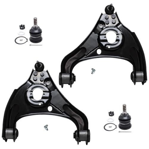 Detroit Axle - 5 Lug RWD Front Lower Control Arms w/Ball Joints + Upper - size: 4CS48091/4PC