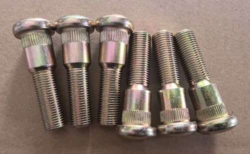 6pcs Drive in Trailer Wheel Hub Stud 9/16-18 x 2.28 in. UHL 0.686 in Knurl Replacement for 7-132 Dexter 5200 6000 7000 lb Hubs