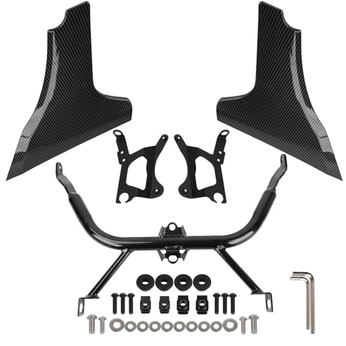 Side Fairing Panel Bracket Kit compatible with Harley Davidson CVO Road Glide ST FLTRXSTSE 2024-2025 FLTRXSE 2023-2025, Unpainted Spoilers Cover Support Kit - size: Carbon Fiber Pattern