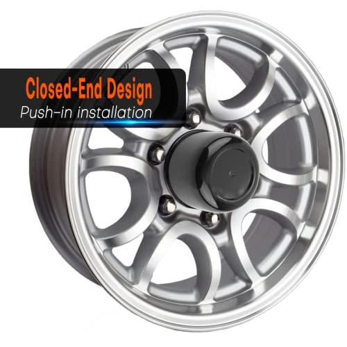 4Pcs 3.25inch Wheel Center Caps for Weld Racing Wheels Rims, Fit 3.25" Center Bore Black Hub Covers - color: Black, size: 3.25in Hub Hole, 2.32in Tall