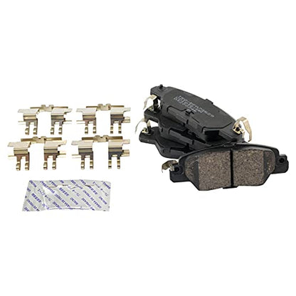 TRQ Front Rear Brake Pad and Rotor Set Ceramic Vented Solid Rotors - style: BKA14263