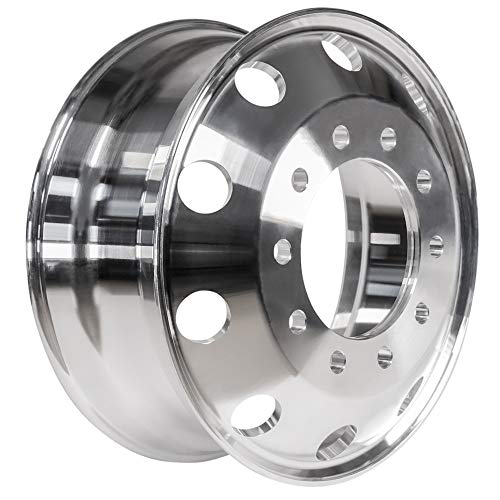 UNIRACING 16" x 5.5" for Sprinter 3500 Van Wheels 6x205mm Forged Aluminum Rims Mirro Polished - 2 Pack - color: Metallic Silver; 2 Pcs, size: 16"x5.5"; Bothside Polished
