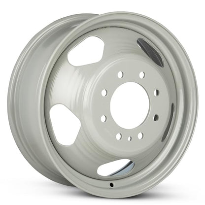 OEM Replacement 17x6.5 Steel Dually Wheel 8x165 Bolt Pattern Silver Finish Rim for 2008-2010 GMC Sierra 3500 – 09596938 Direct Bolt-On Fit - size: 17x6.5 in - Silver