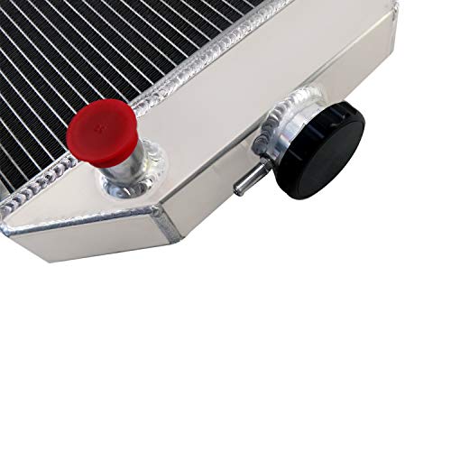 2 Row Radiator Compatible with Yanmar Tractor YM240 YM1700 YM2000 Aluminum Radiators Replacement #124460-44501