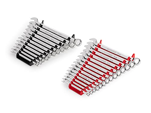 TEKTON Combination Wrench Set, 25-Piece | WCB91303 - size: 25-pc. (1/4-3/4 in., 6-19 mm), style: Rack