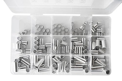 Aluminum Spacer Standoff Bushing Assortment Kit 1/2" OD x 3/8" ID (150 pcs)