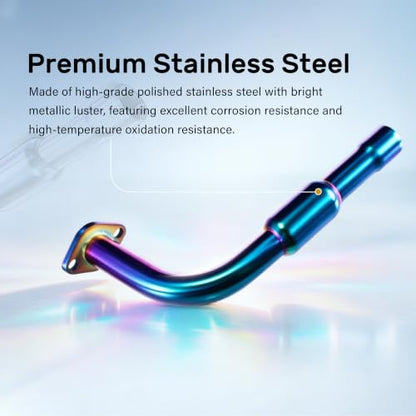 Colorful performance 212cc Mini Bike Exhaust Pipe With Female Thread - color: Colorful
