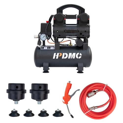 Portable Oil-Free Air Compressor 115 PSI, 110V Electric Hot Dog Compressor with 2.5 Gallon Tank, 120L/min (4.2 CFM) Quiet Air Compressor with Hose for Tire Inflation, Garage & Air Tools