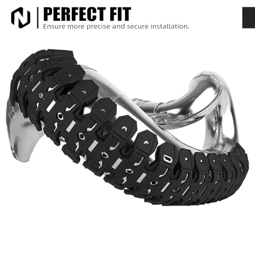 NICECNC Pipe Heat Shield Cover Guard Protector Motorcycle,Black - color: Black