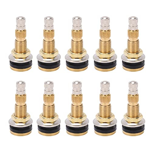 TR618A Tractor Air Liquid Valve Stems, Tubeless Clamp in Tire Valve Stem for Industrial Agricultural Wheels, Tractor, Grader (Pack of 10)