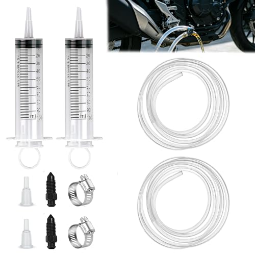 2PCS Brake Bleeder Kit, 100ML Hydraulic Disc Brake Bleed Syringe - size: 4 Pieces