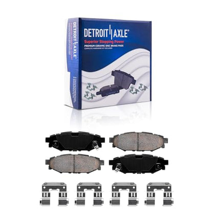 Detroit Axle - 8pc Front and Rear Brake Kit for 2017-2023 Subaru Impreza - size: 8PR54971/KIT